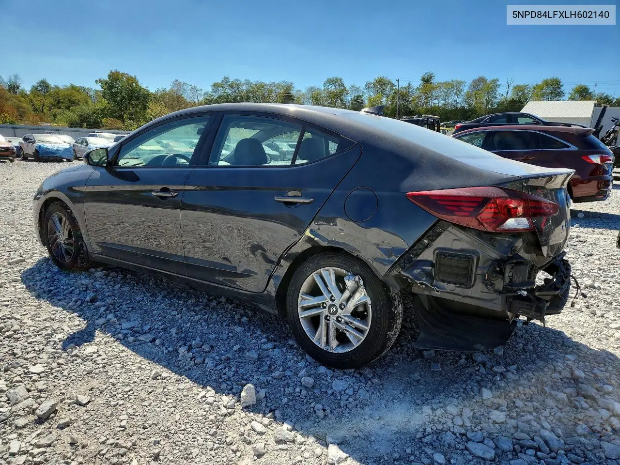 2020 HYUNDAI ELANTRA VIN 5NPD84LFXLH602140 — фото 2
