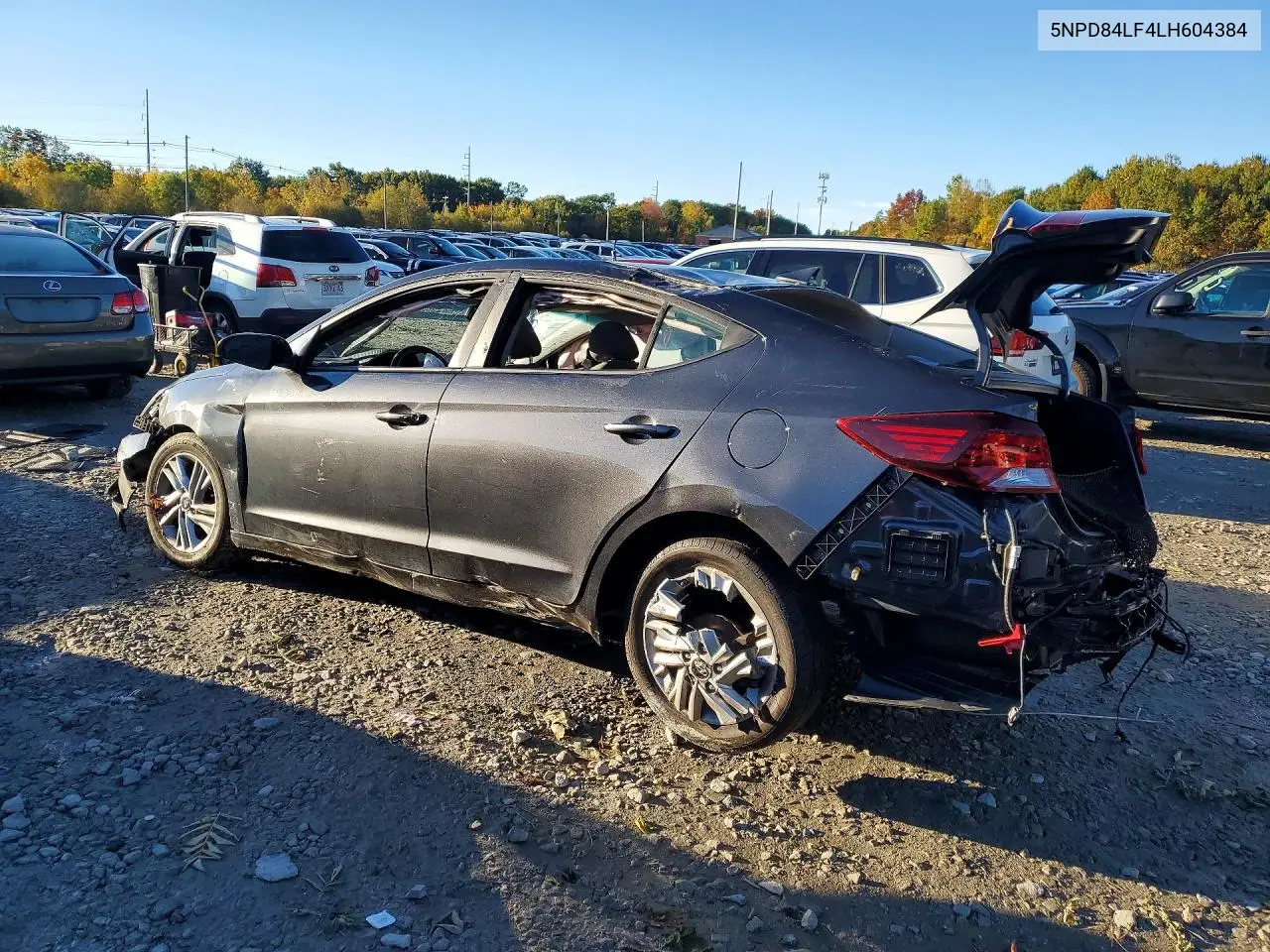 2020 HYUNDAI ELANTRA VIN 5NPD84LF4LH604384 — фото 2