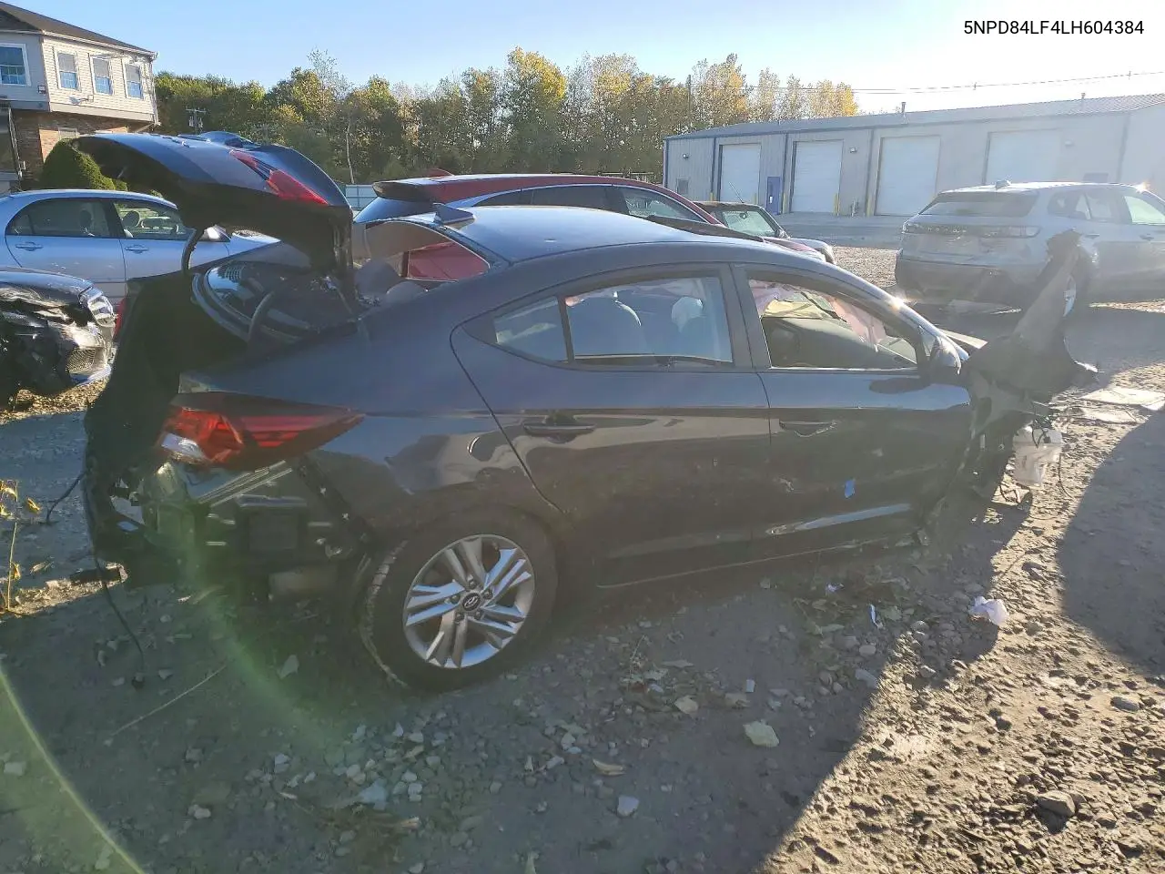 2020 HYUNDAI ELANTRA VIN 5NPD84LF4LH604384 — фото 3