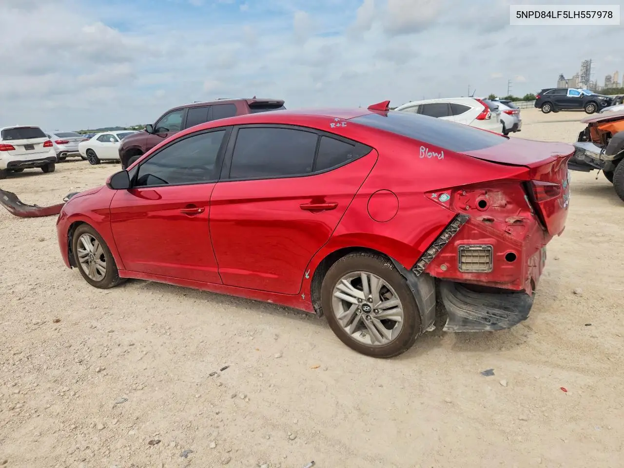 2020 HYUNDAI ELANTRA VIN 5NPD84LF5LH557978 — фото 2