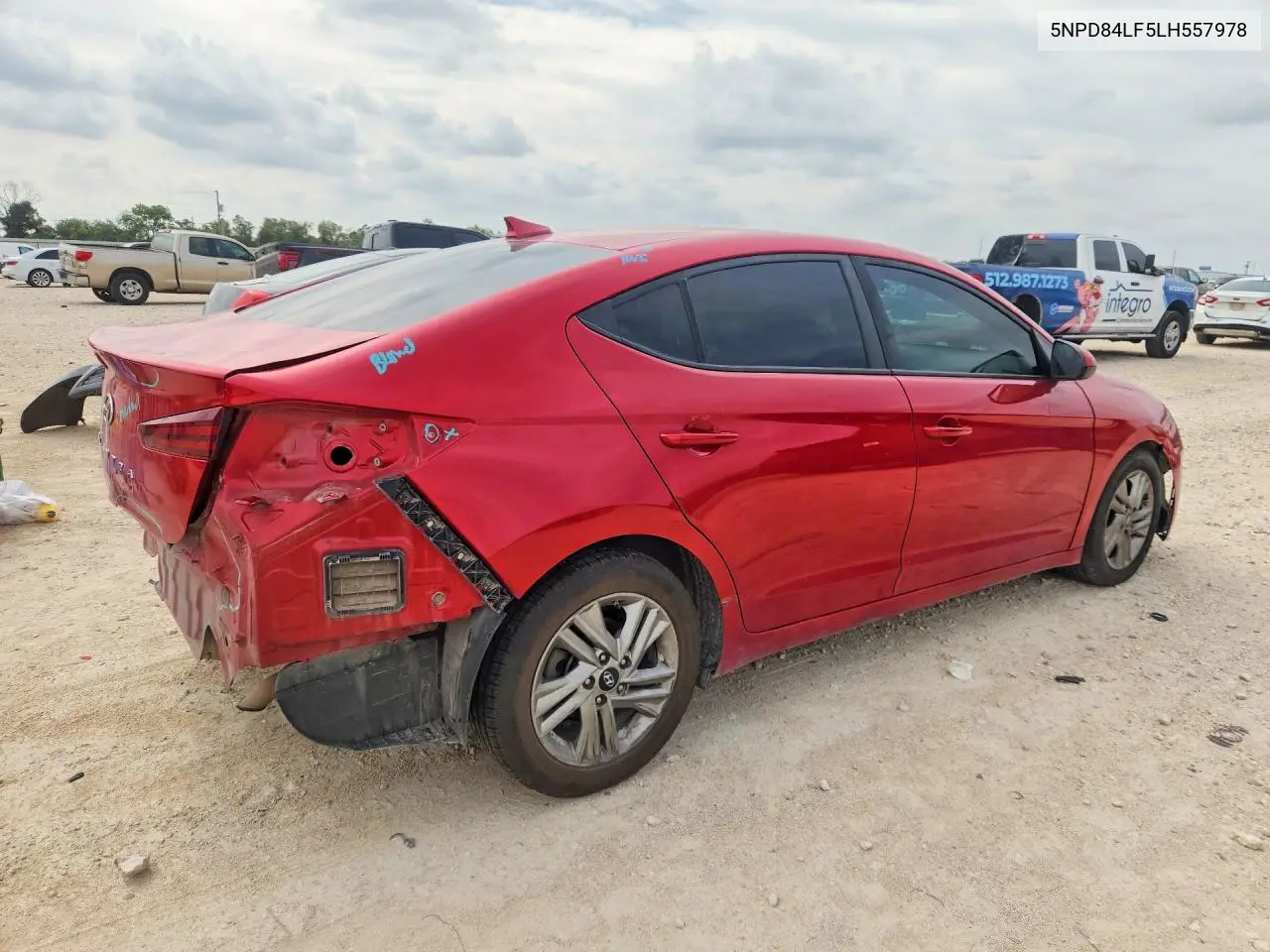 2020 HYUNDAI ELANTRA VIN 5NPD84LF5LH557978 — фото 3