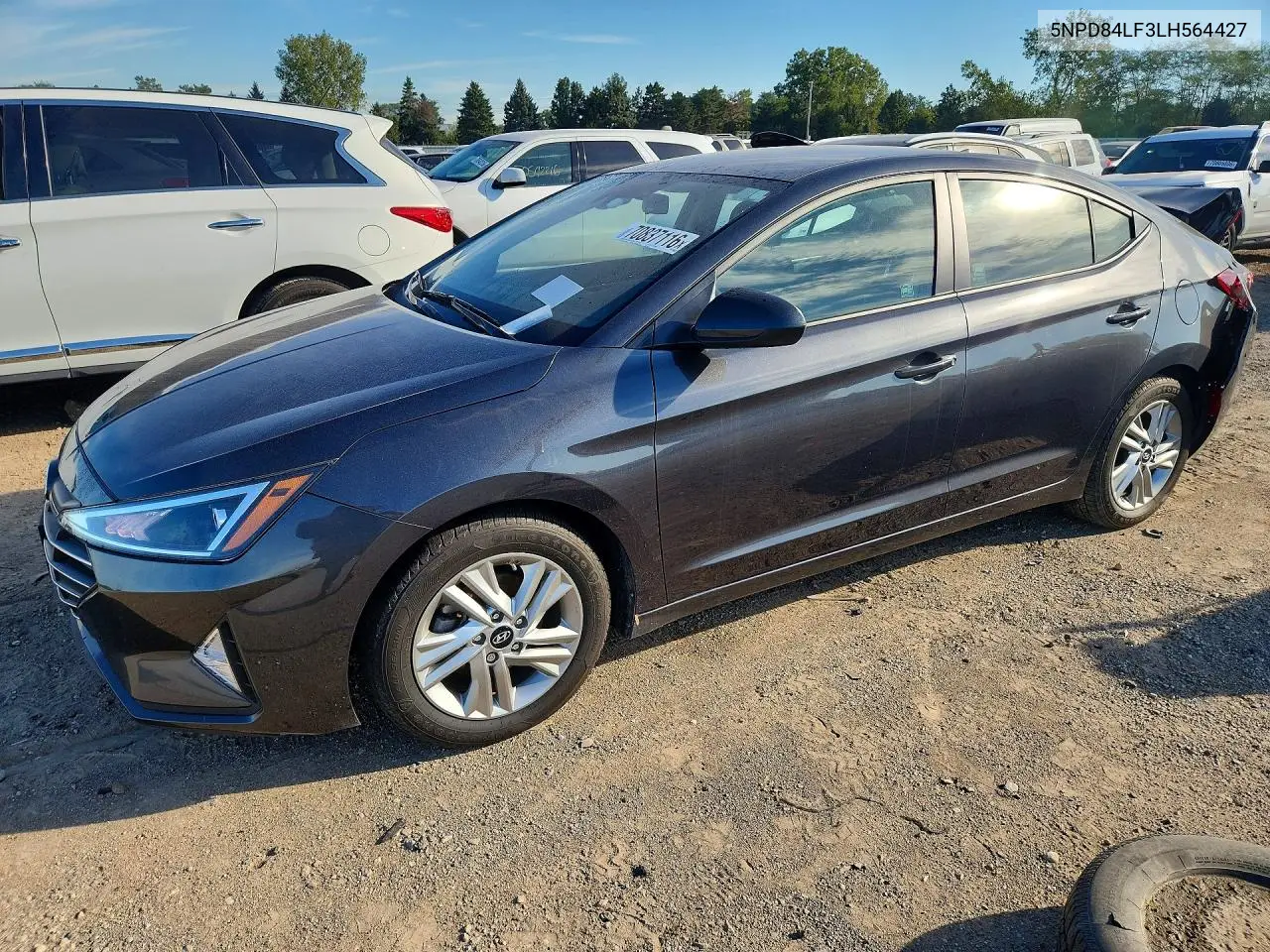 HYUNDAI ELANTRA 2020, VIN 5NPD84LF3LH564427