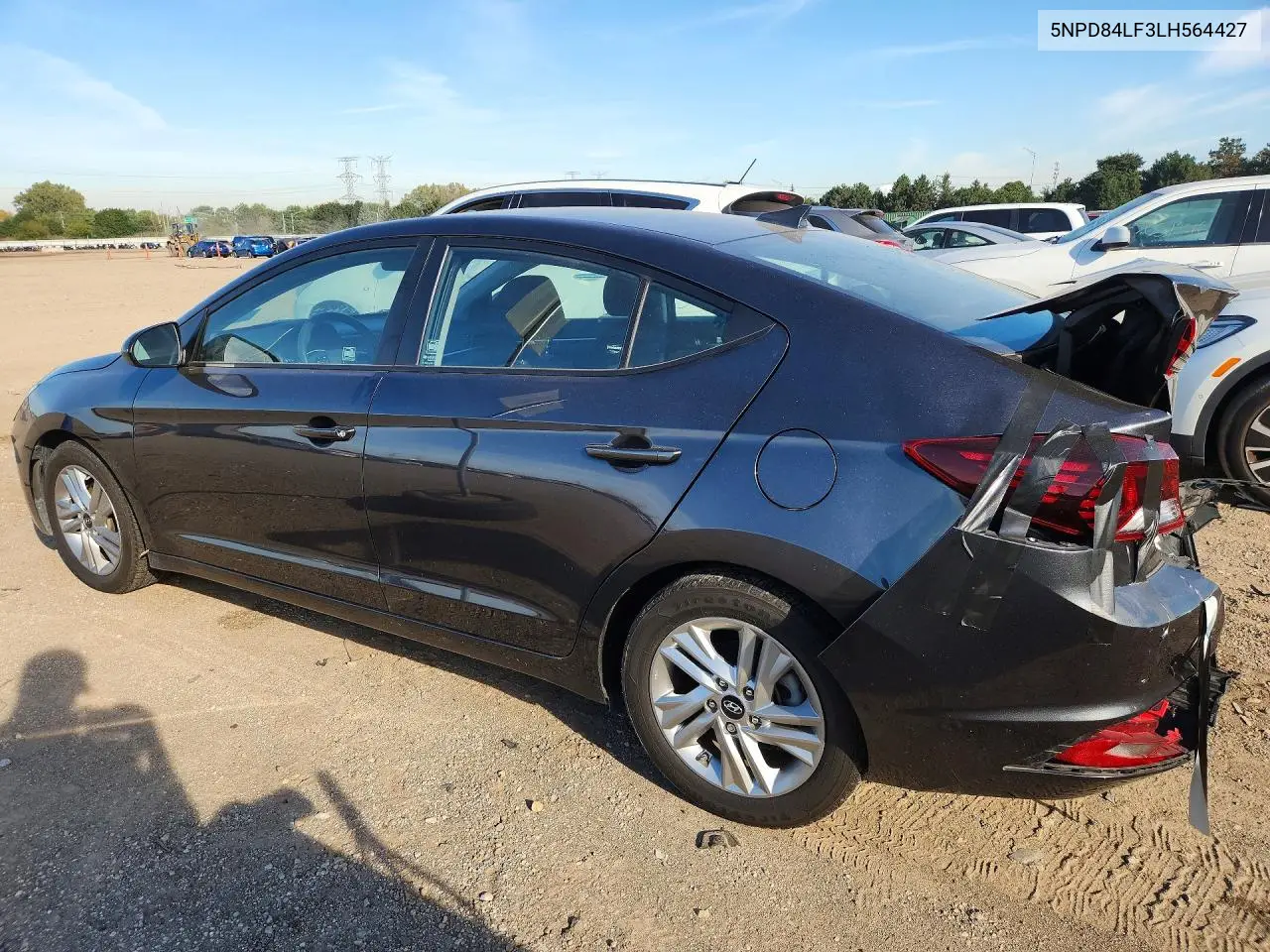 2020 HYUNDAI ELANTRA VIN 5NPD84LF3LH564427 — фото 2