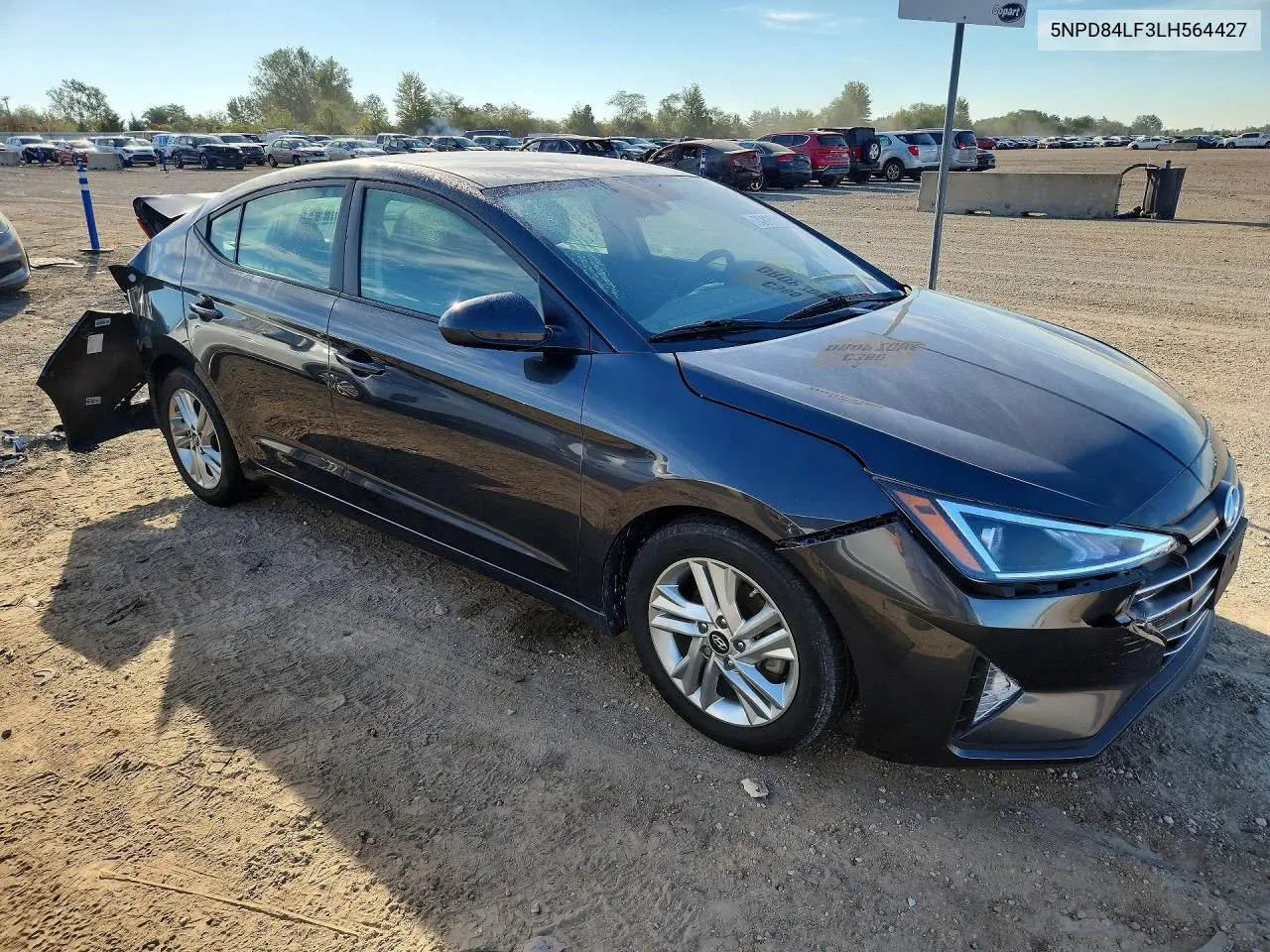 2020 HYUNDAI ELANTRA VIN 5NPD84LF3LH564427 — фото 4