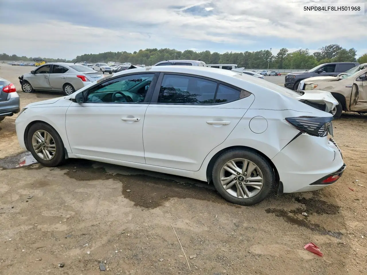 2020 HYUNDAI ELANTRA VIN 5NPD84LF8LH501968 — фото 2
