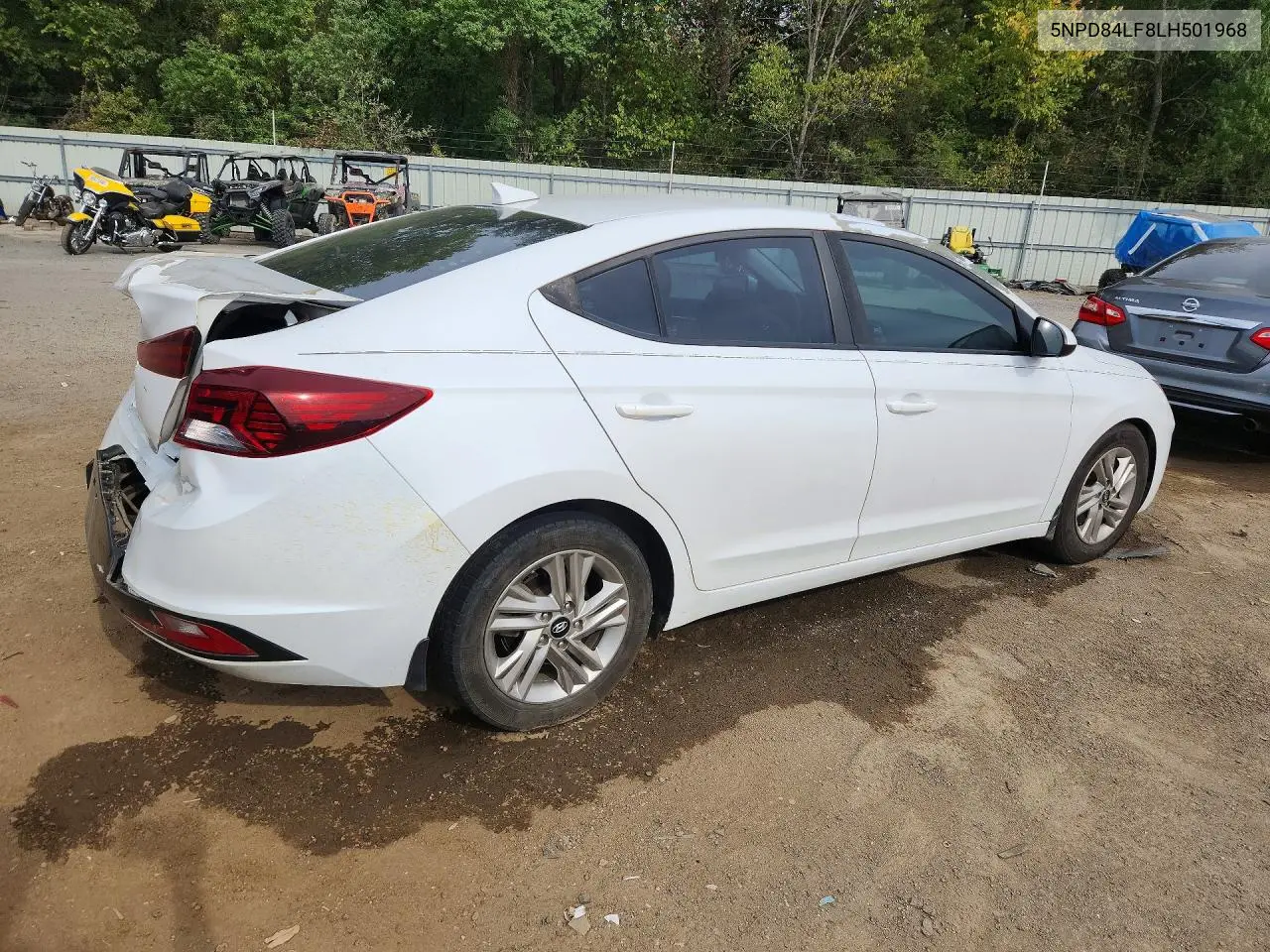 2020 HYUNDAI ELANTRA VIN 5NPD84LF8LH501968 — фото 3