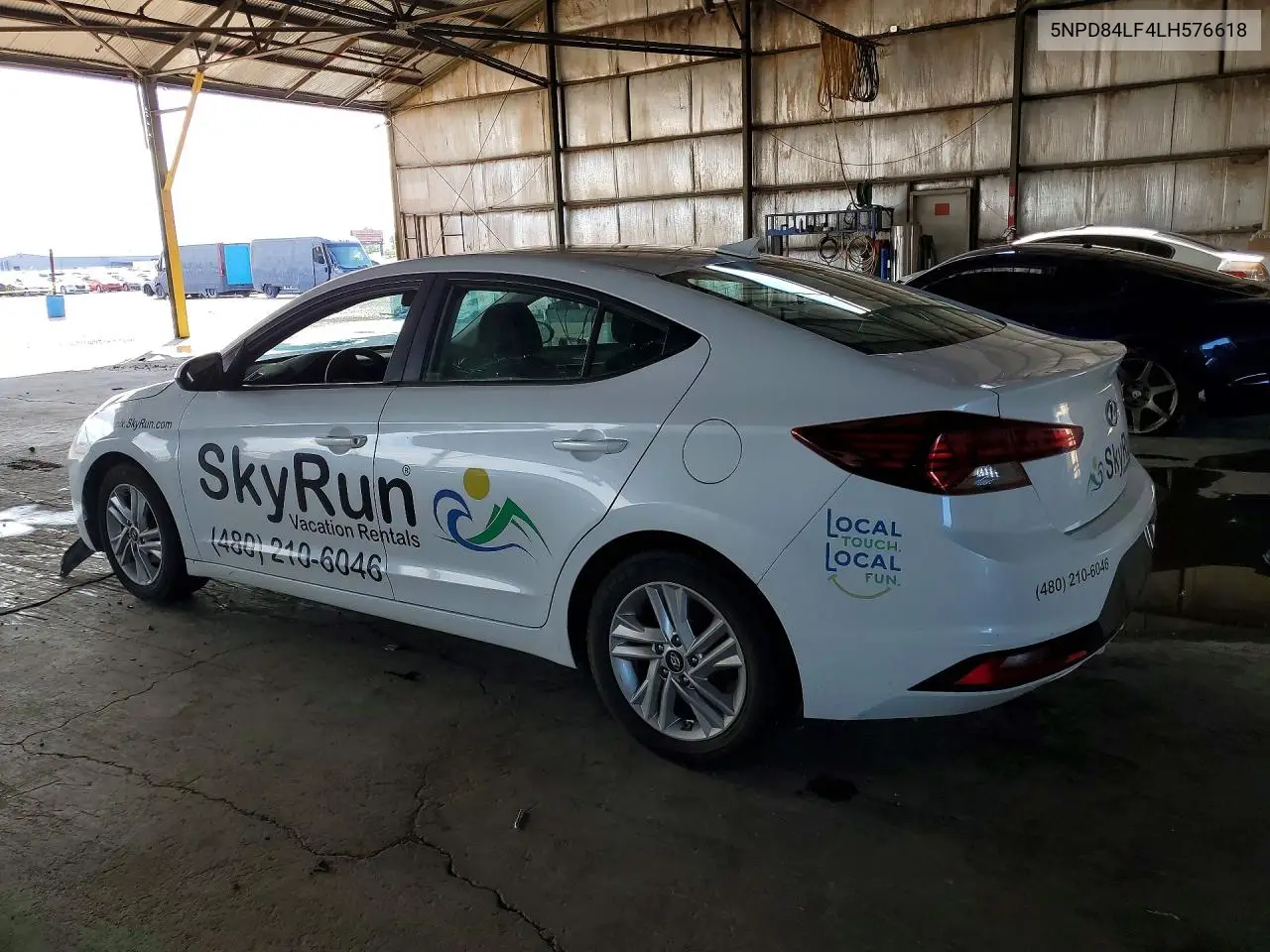 2020 HYUNDAI ELANTRA VIN 5NPD84LF4LH576618 — фото 2