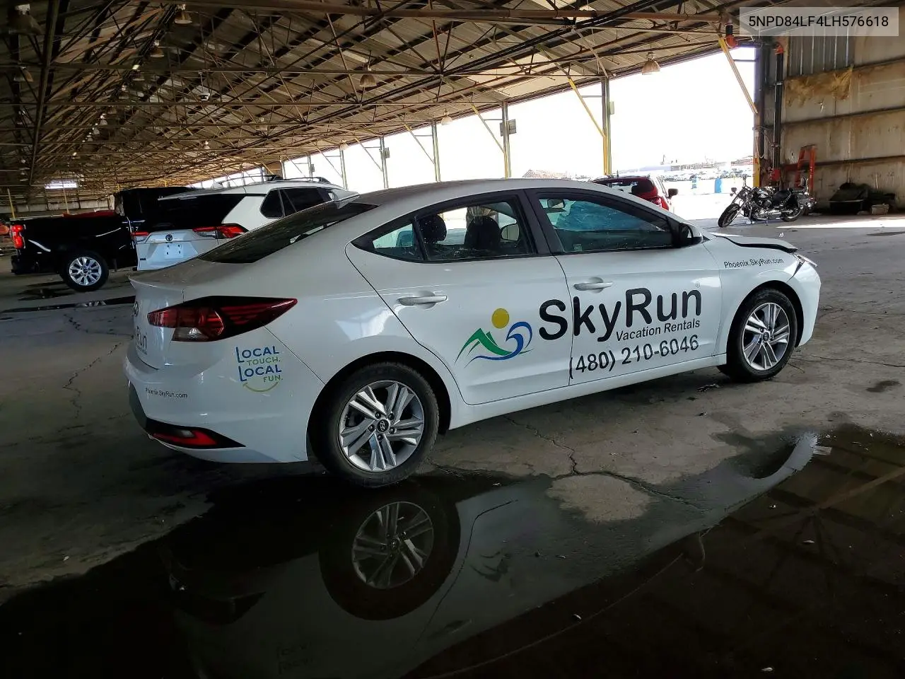 2020 HYUNDAI ELANTRA VIN 5NPD84LF4LH576618 — фото 3