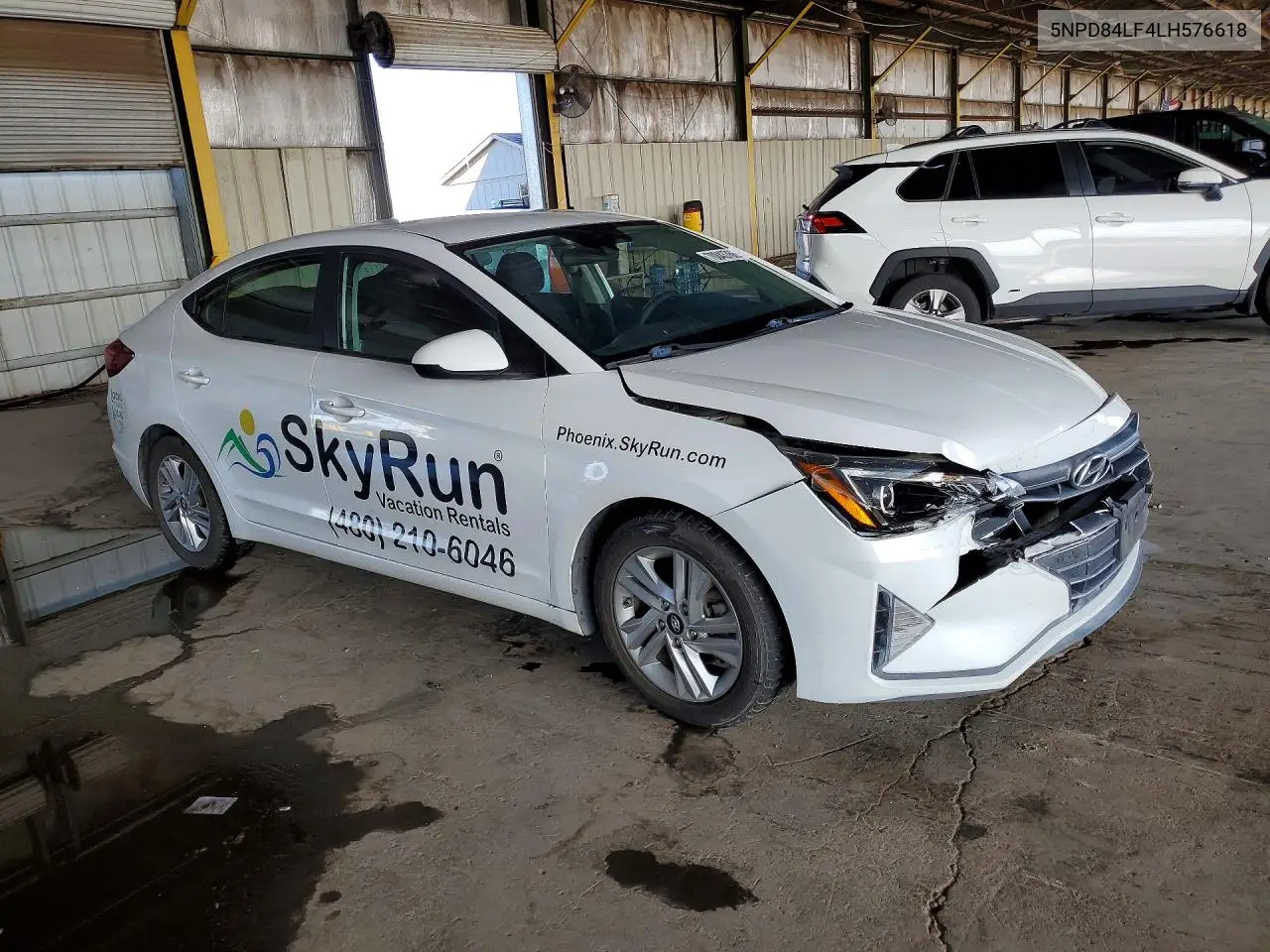 2020 HYUNDAI ELANTRA VIN 5NPD84LF4LH576618 — фото 4