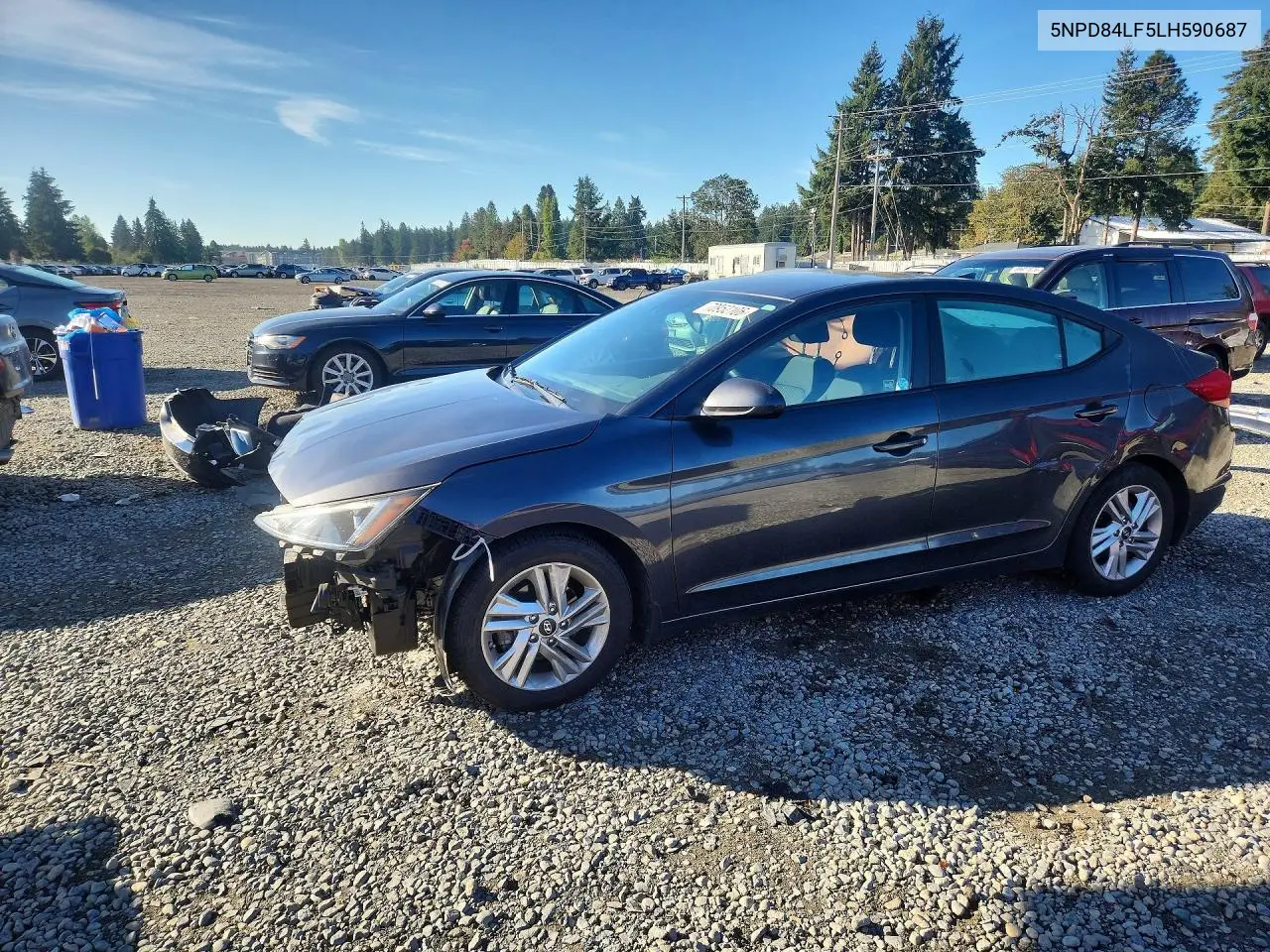 HYUNDAI ELANTRA 2020, VIN 5NPD84LF5LH590687