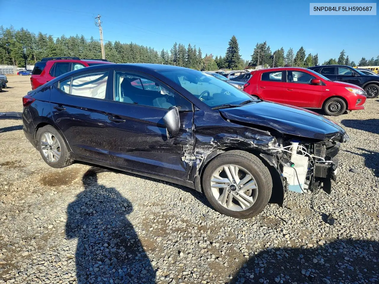 2020 HYUNDAI ELANTRA VIN 5NPD84LF5LH590687 — фото 4