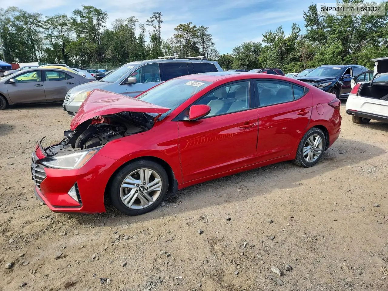 HYUNDAI ELANTRA 2020, VIN 5NPD84LF7LH591324