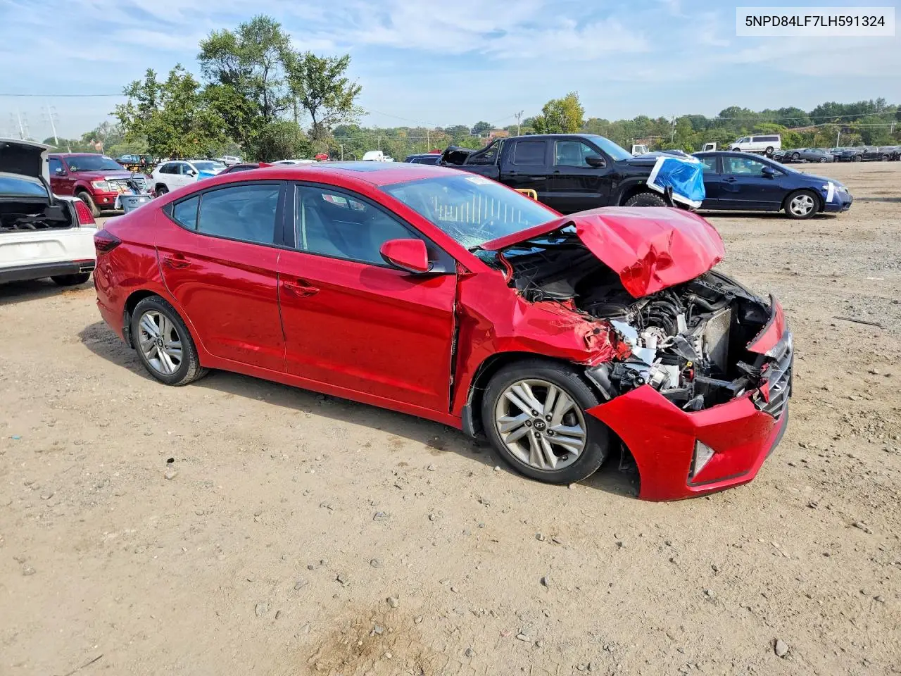 2020 HYUNDAI ELANTRA VIN 5NPD84LF7LH591324 — фото 4