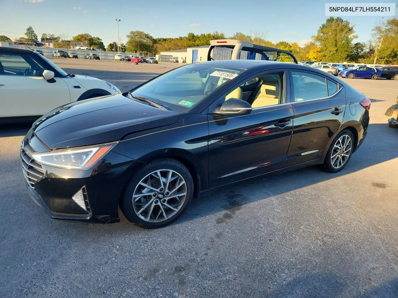 HYUNDAI ELANTRA 2020, VIN 5NPD84LF7LH554211