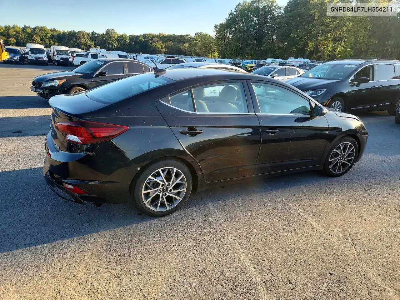 2020 HYUNDAI ELANTRA VIN 5NPD84LF7LH554211 — фото 3