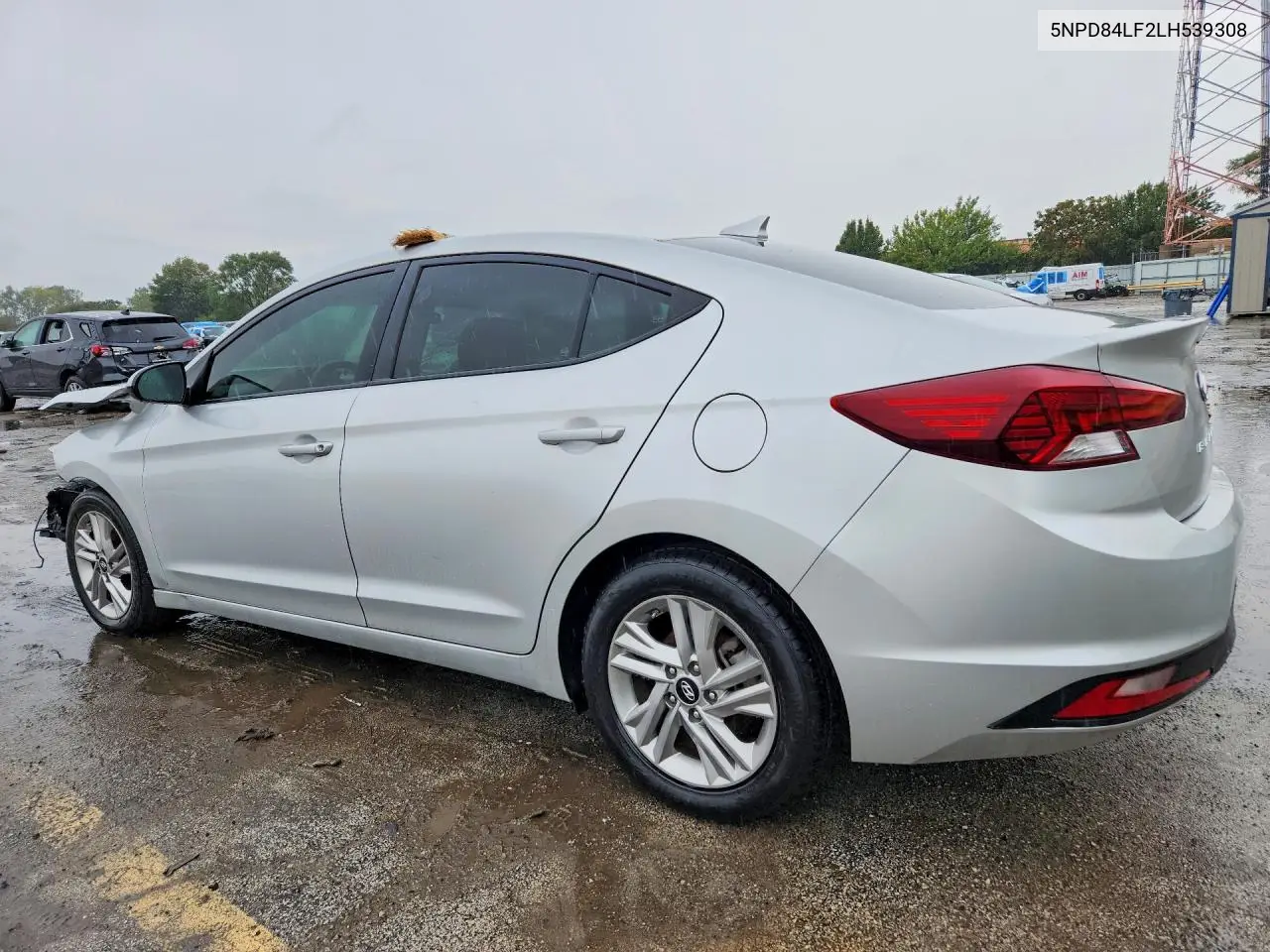 2020 HYUNDAI ELANTRA VIN 5NPD84LF2LH539308 — фото 2