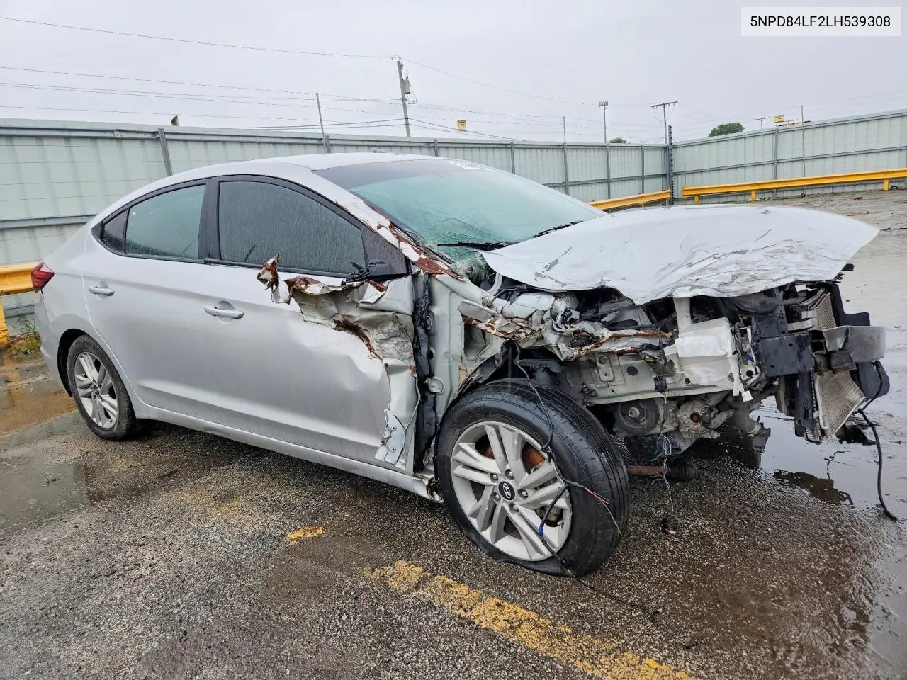 2020 HYUNDAI ELANTRA VIN 5NPD84LF2LH539308 — фото 4