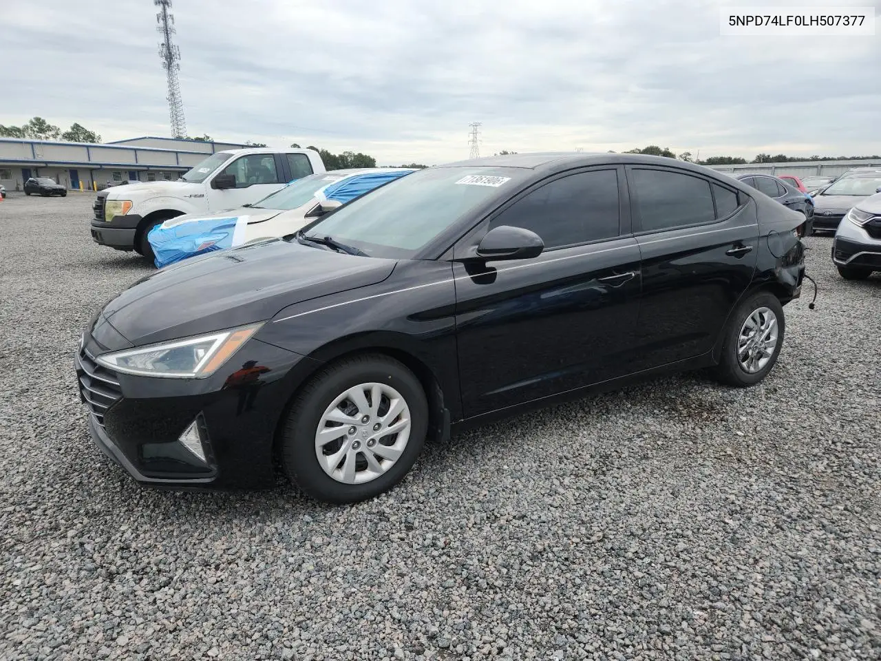 HYUNDAI ELANTRA 2020, VIN 5NPD74LF0LH507377