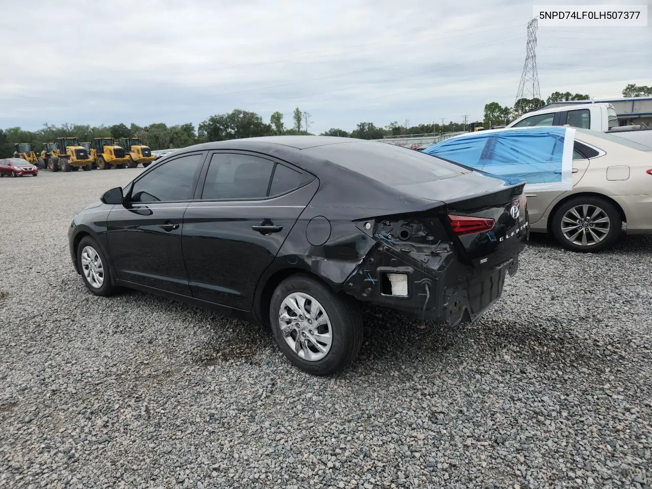 2020 HYUNDAI ELANTRA VIN 5NPD74LF0LH507377 — фото 2