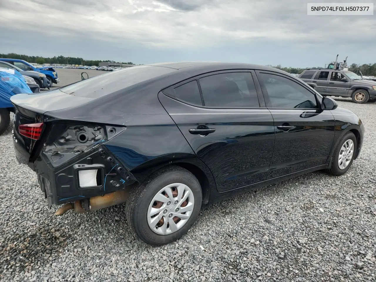2020 HYUNDAI ELANTRA VIN 5NPD74LF0LH507377 — фото 3