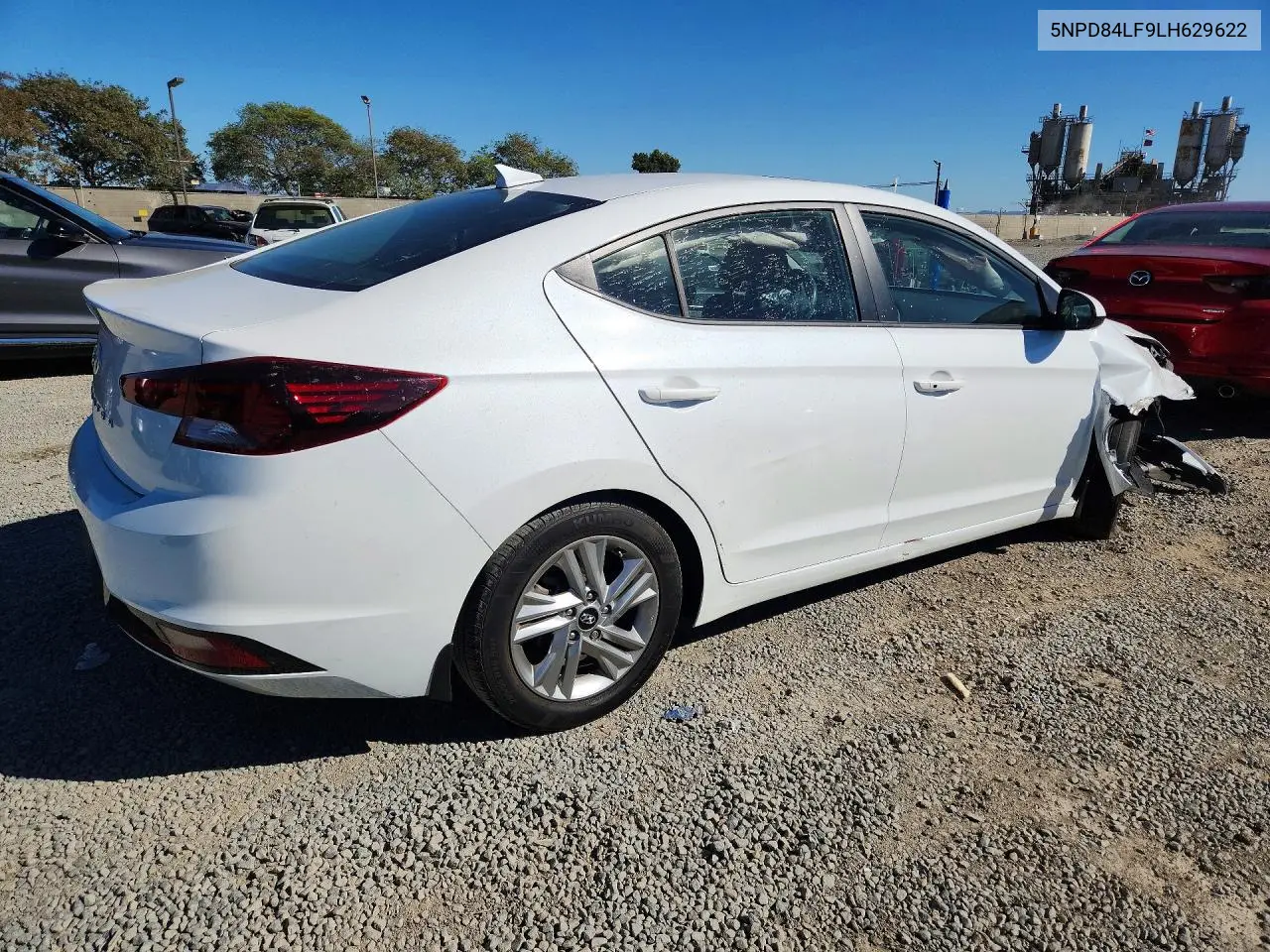 2020 HYUNDAI ELANTRA VIN 5NPD84LF9LH629622 — фото 3