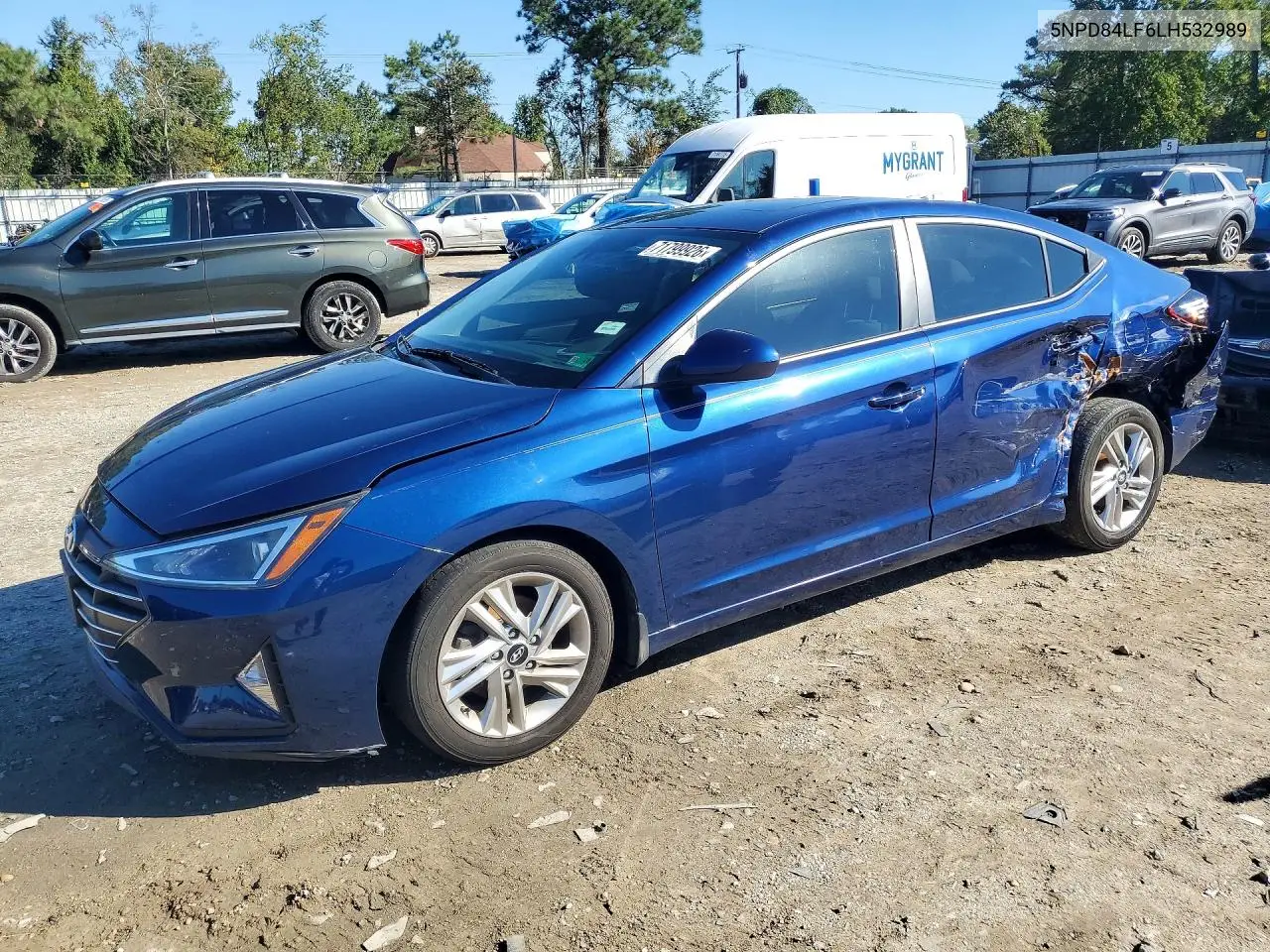 HYUNDAI ELANTRA 2020, VIN 5NPD84LF6LH532989