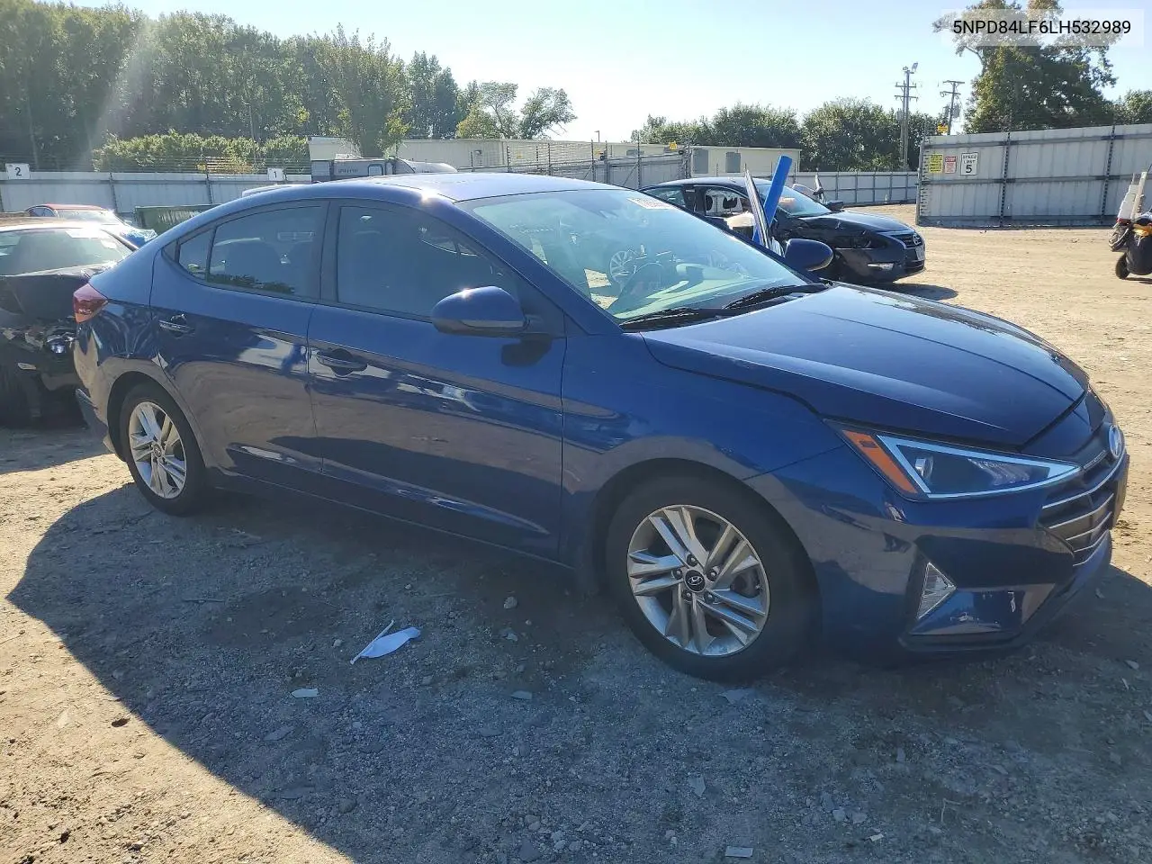 2020 HYUNDAI ELANTRA VIN 5NPD84LF6LH532989 — фото 4