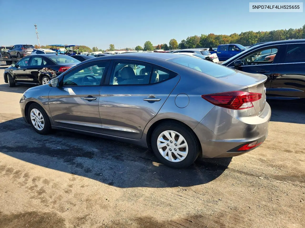 2020 HYUNDAI ELANTRA VIN 5NPD74LF4LH525655 — фото 2