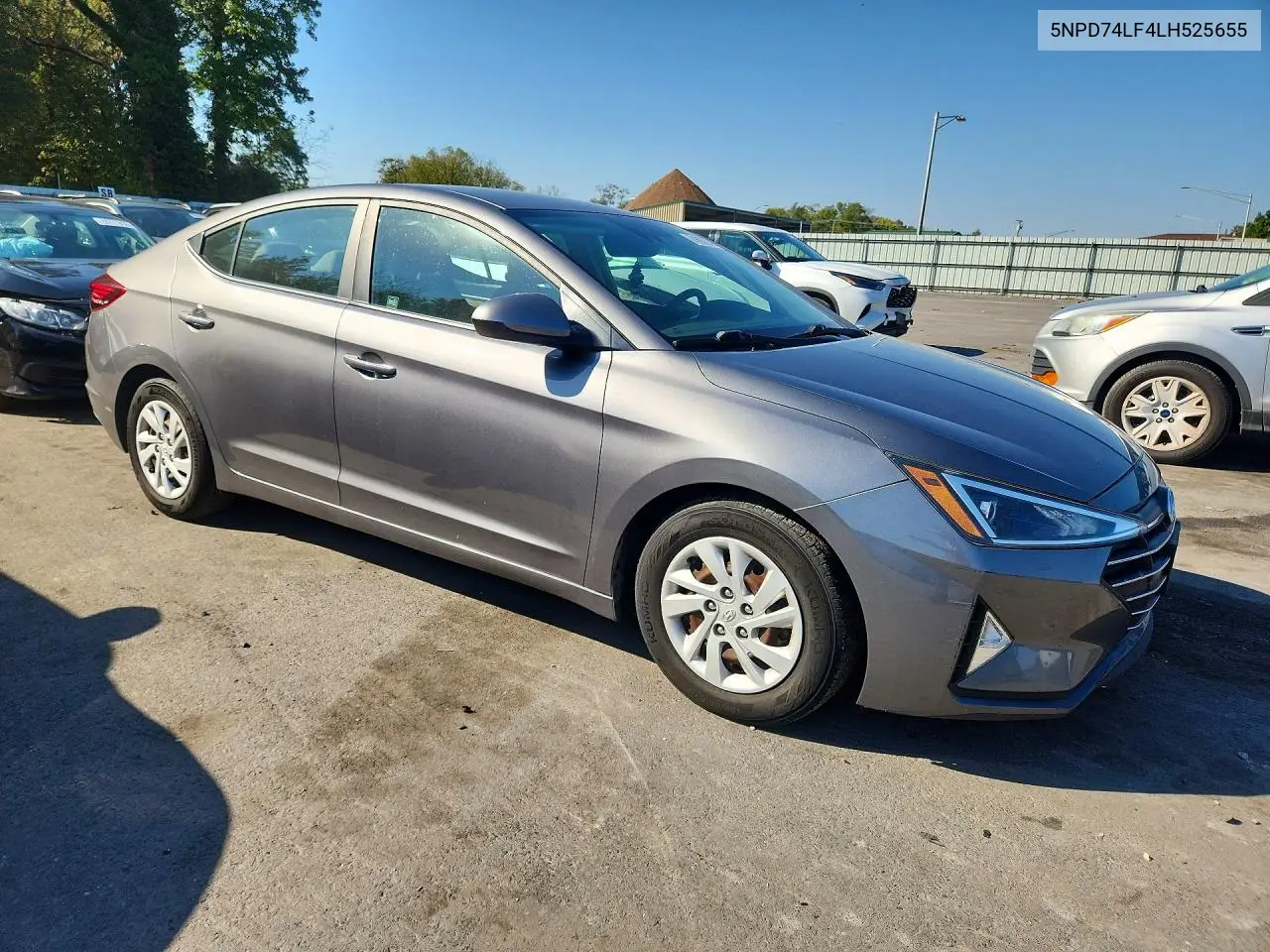 2020 HYUNDAI ELANTRA VIN 5NPD74LF4LH525655 — фото 4