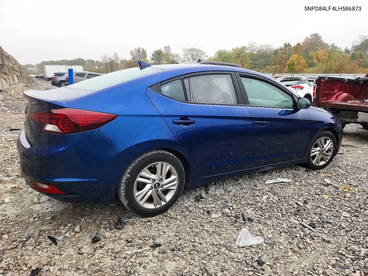 2020 HYUNDAI ELANTRA VIN 5NPD84LF4LH586873 — фото 3