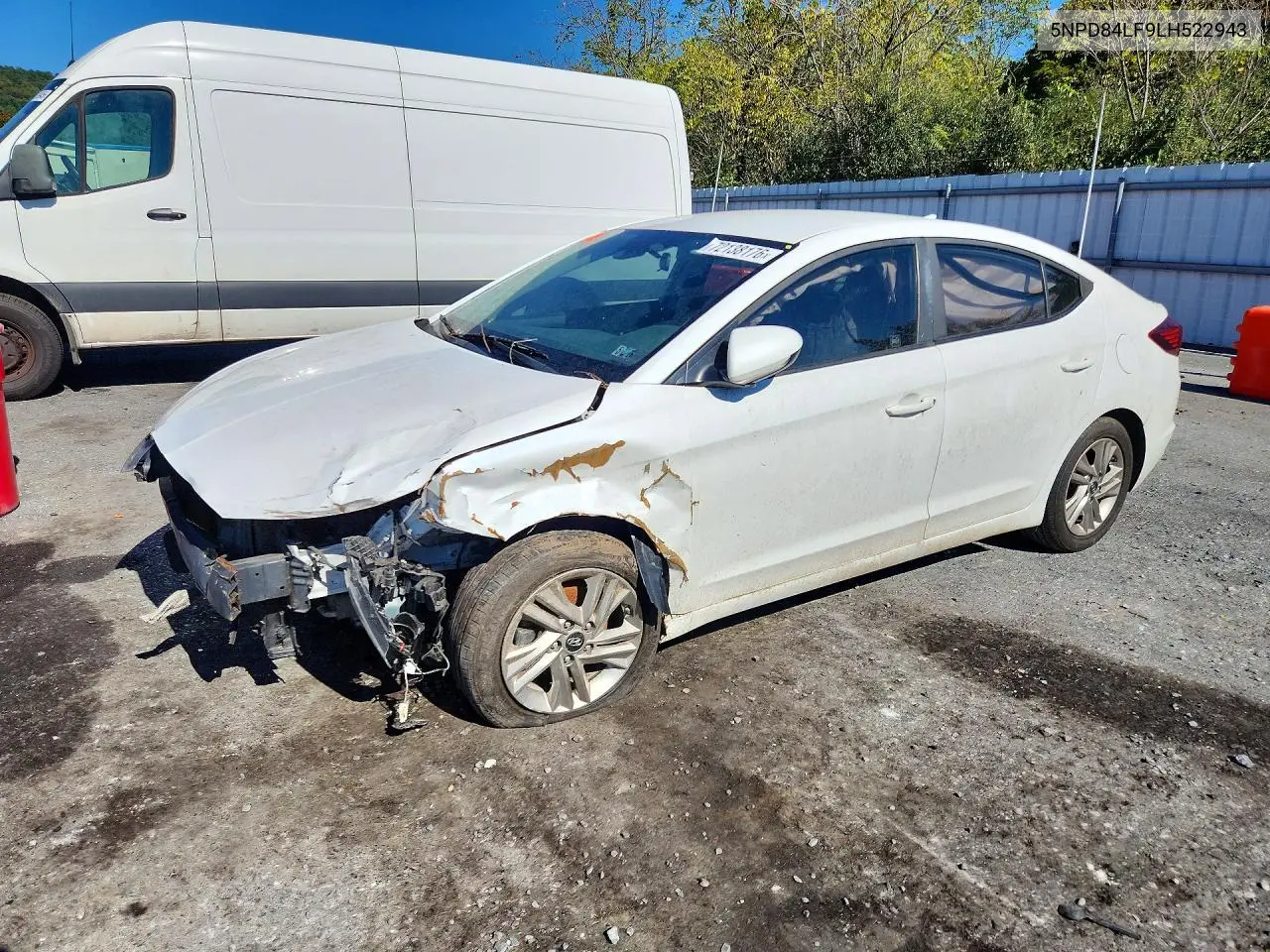 HYUNDAI ELANTRA 2020, VIN 5NPD84LF9LH522943