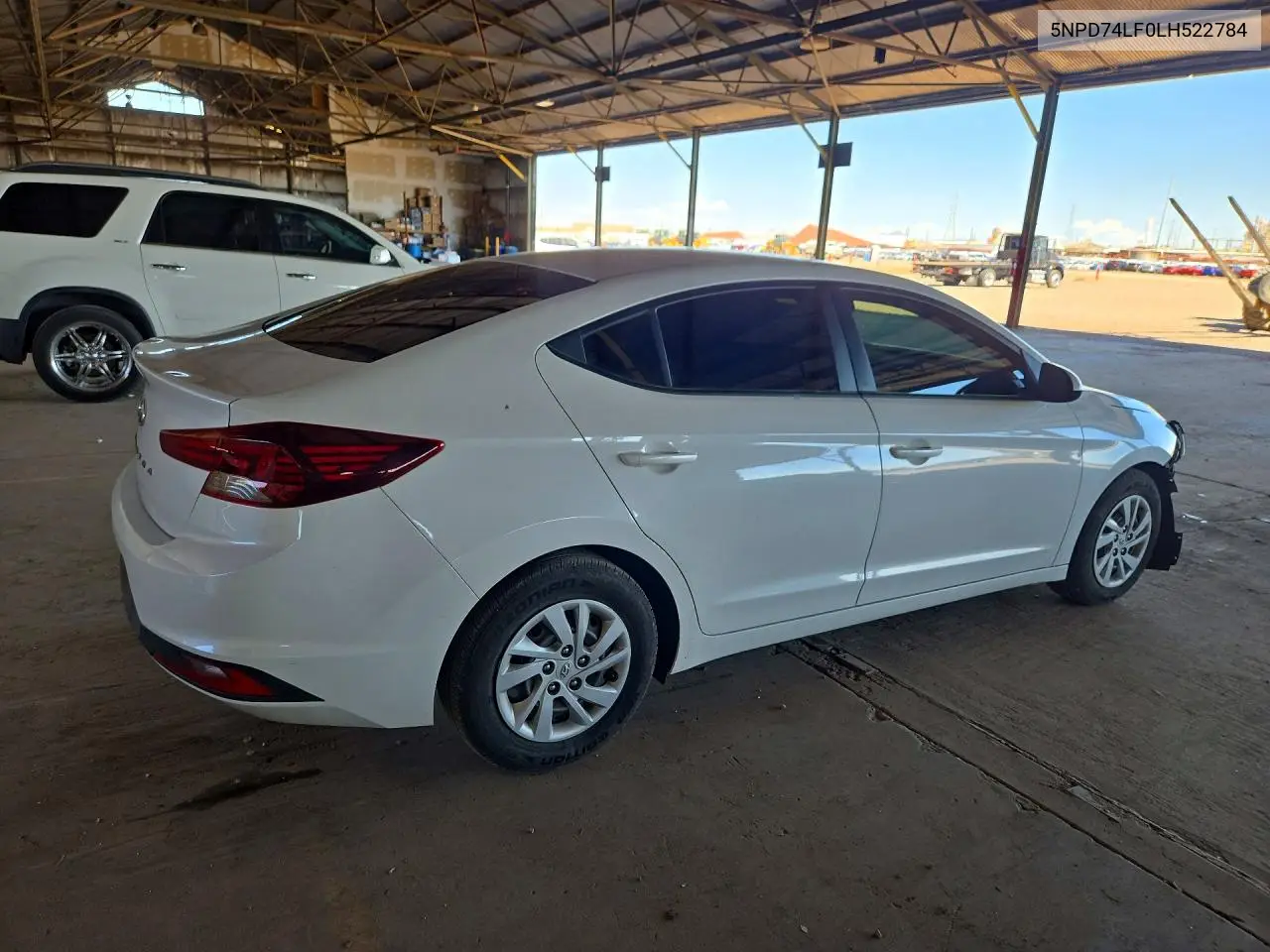 2020 HYUNDAI ELANTRA VIN 5NPD74LF0LH522784 — фото 3