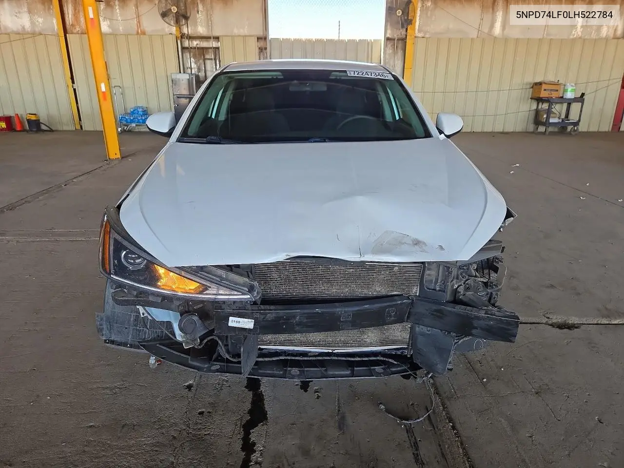 2020 HYUNDAI ELANTRA VIN 5NPD74LF0LH522784 — фото 5