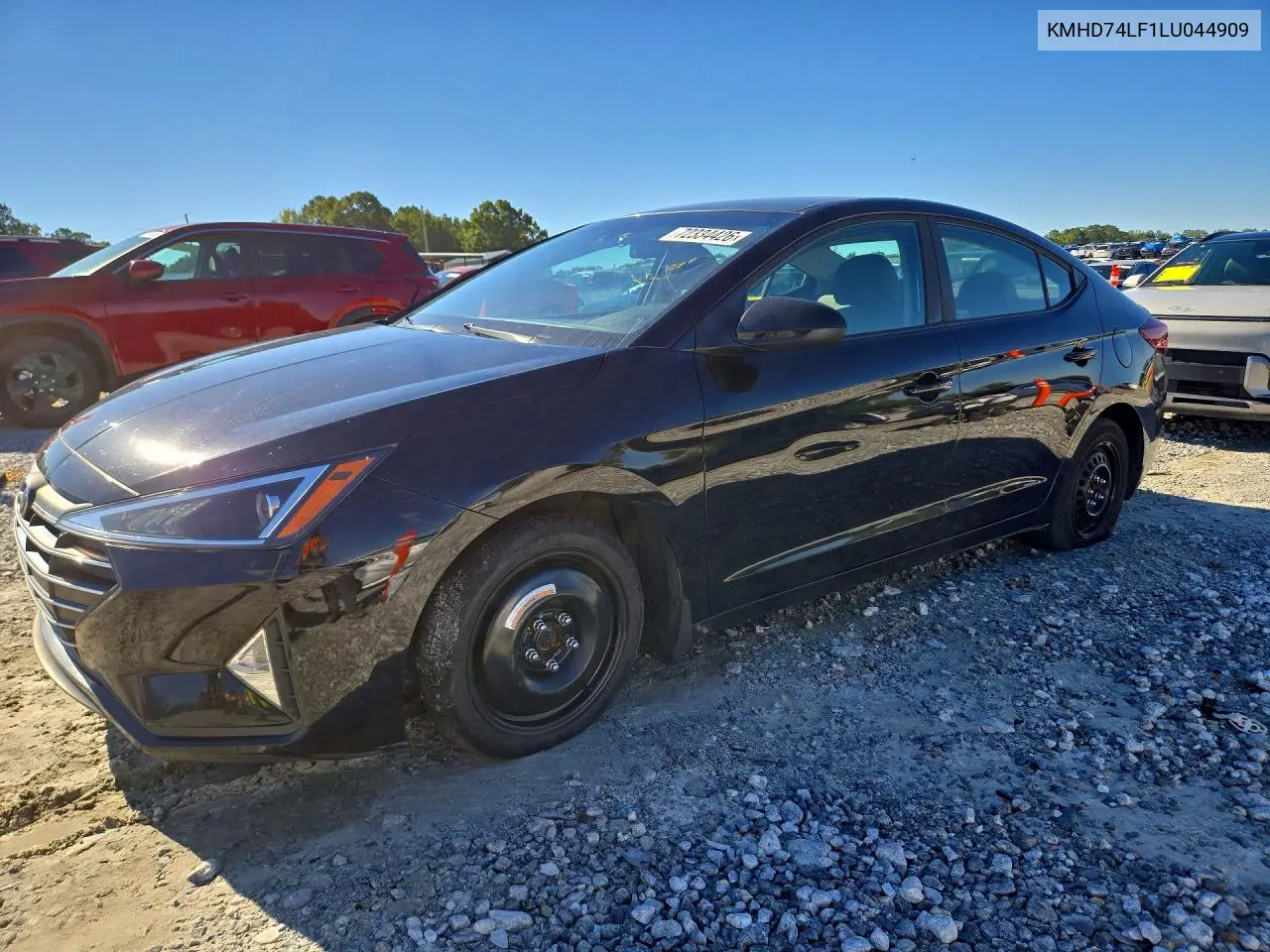HYUNDAI ELANTRA 2020, VIN KMHD74LF1LU044909