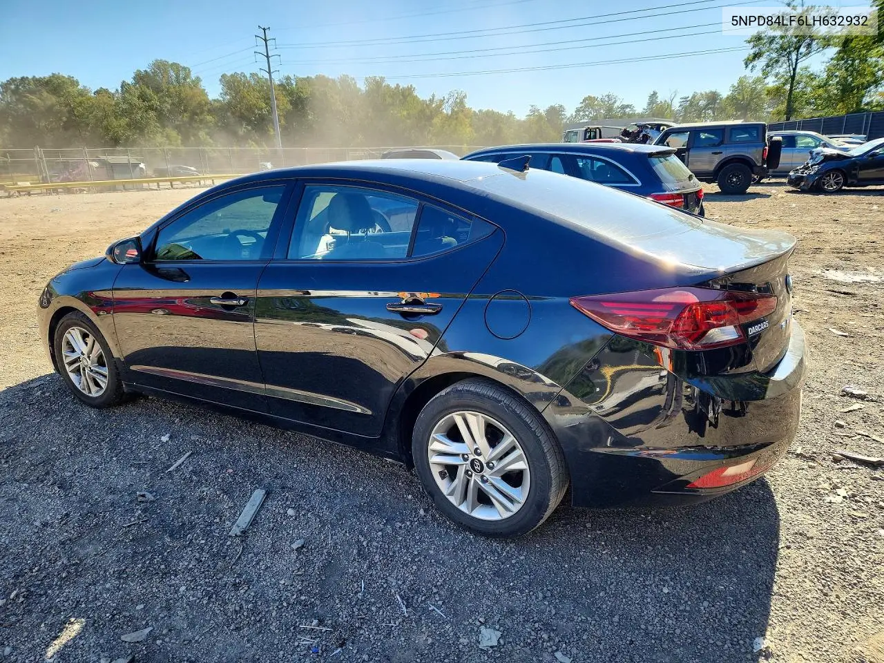 2020 HYUNDAI ELANTRA VIN 5NPD84LF6LH632932 — фото 2