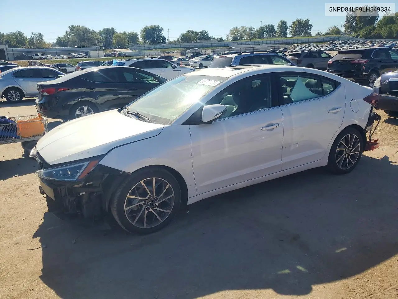 HYUNDAI ELANTRA 2020, VIN 5NPD84LF9LH549334