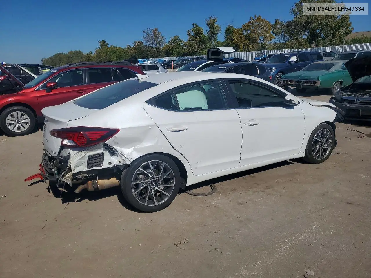 2020 HYUNDAI ELANTRA VIN 5NPD84LF9LH549334 — фото 3