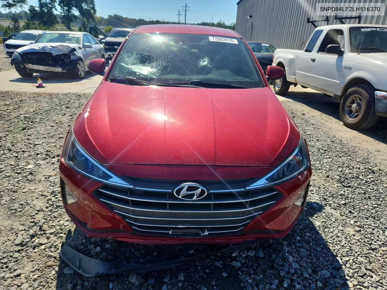 2020 HYUNDAI ELANTRA VIN 5NPD84LF2LH516370 — фото 5