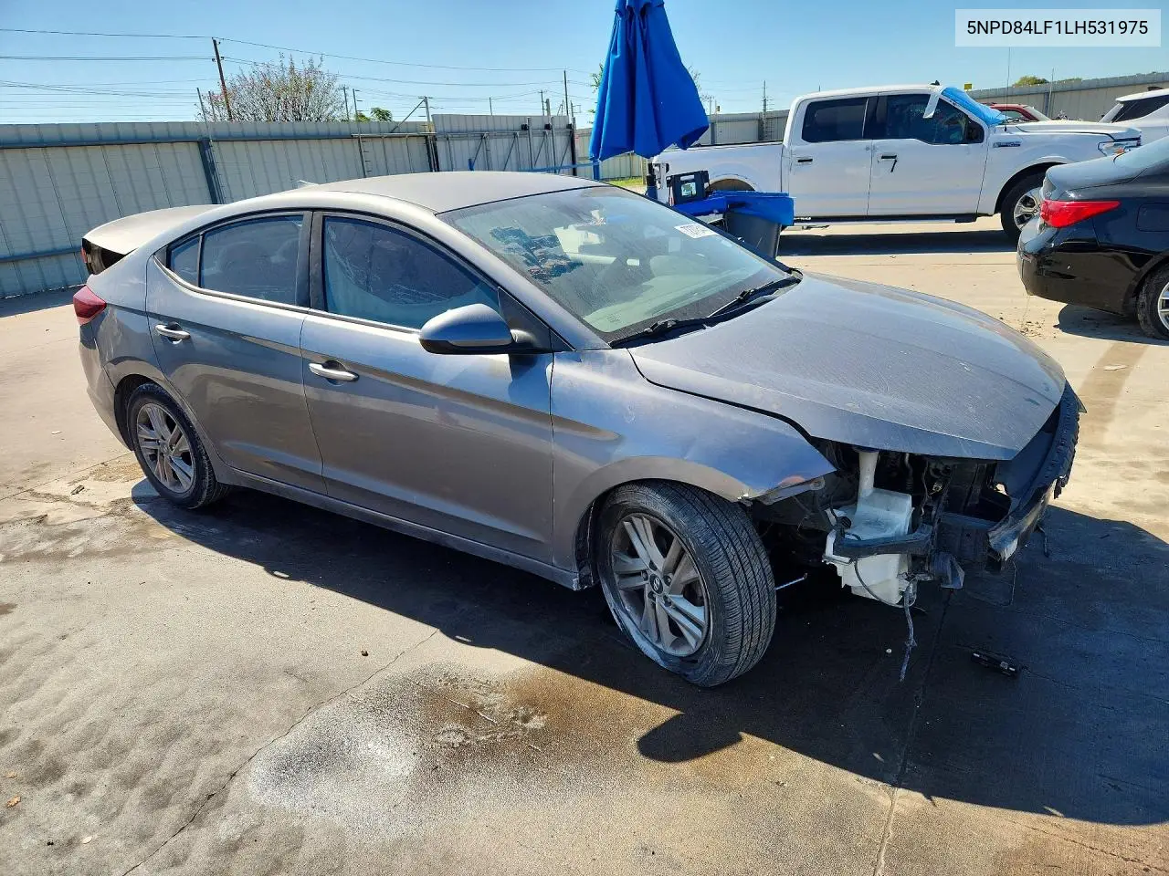 2020 HYUNDAI ELANTRA VIN 5NPD84LF1LH531975 — фото 4