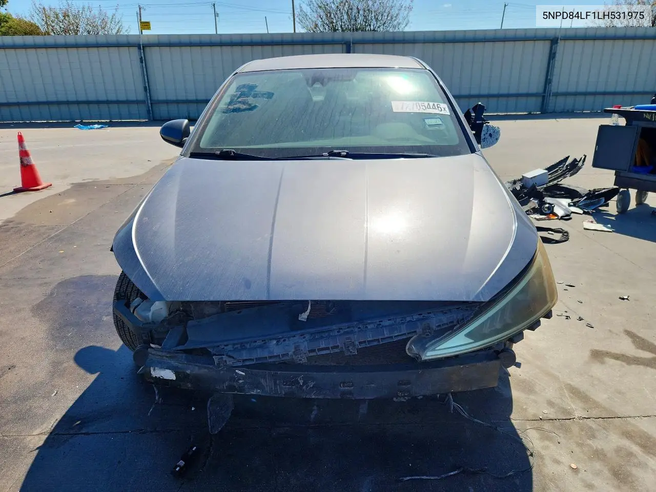 2020 HYUNDAI ELANTRA VIN 5NPD84LF1LH531975 — фото 5