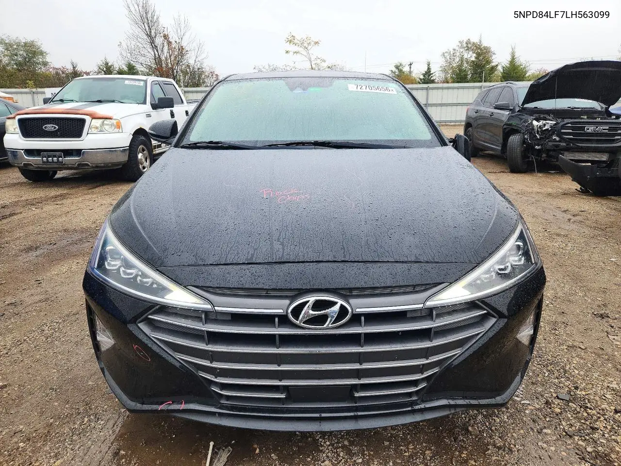 2020 HYUNDAI ELANTRA VIN 5NPD84LF7LH563099 — фото 5