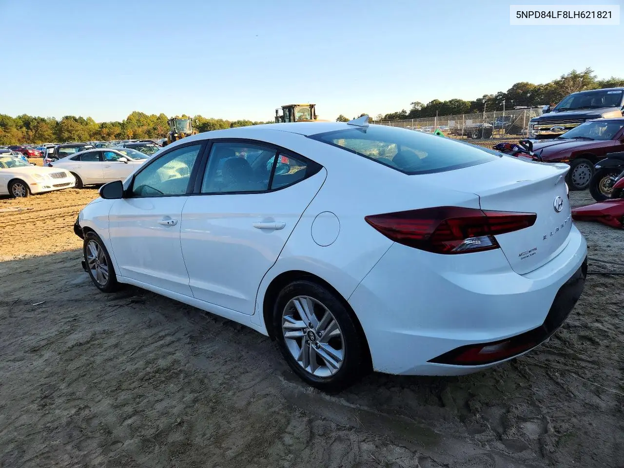 2020 HYUNDAI ELANTRA VIN 5NPD84LF8LH621821 — фото 2