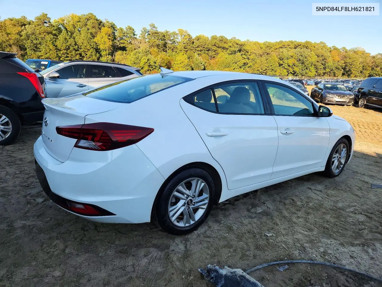 2020 HYUNDAI ELANTRA VIN 5NPD84LF8LH621821 — фото 3