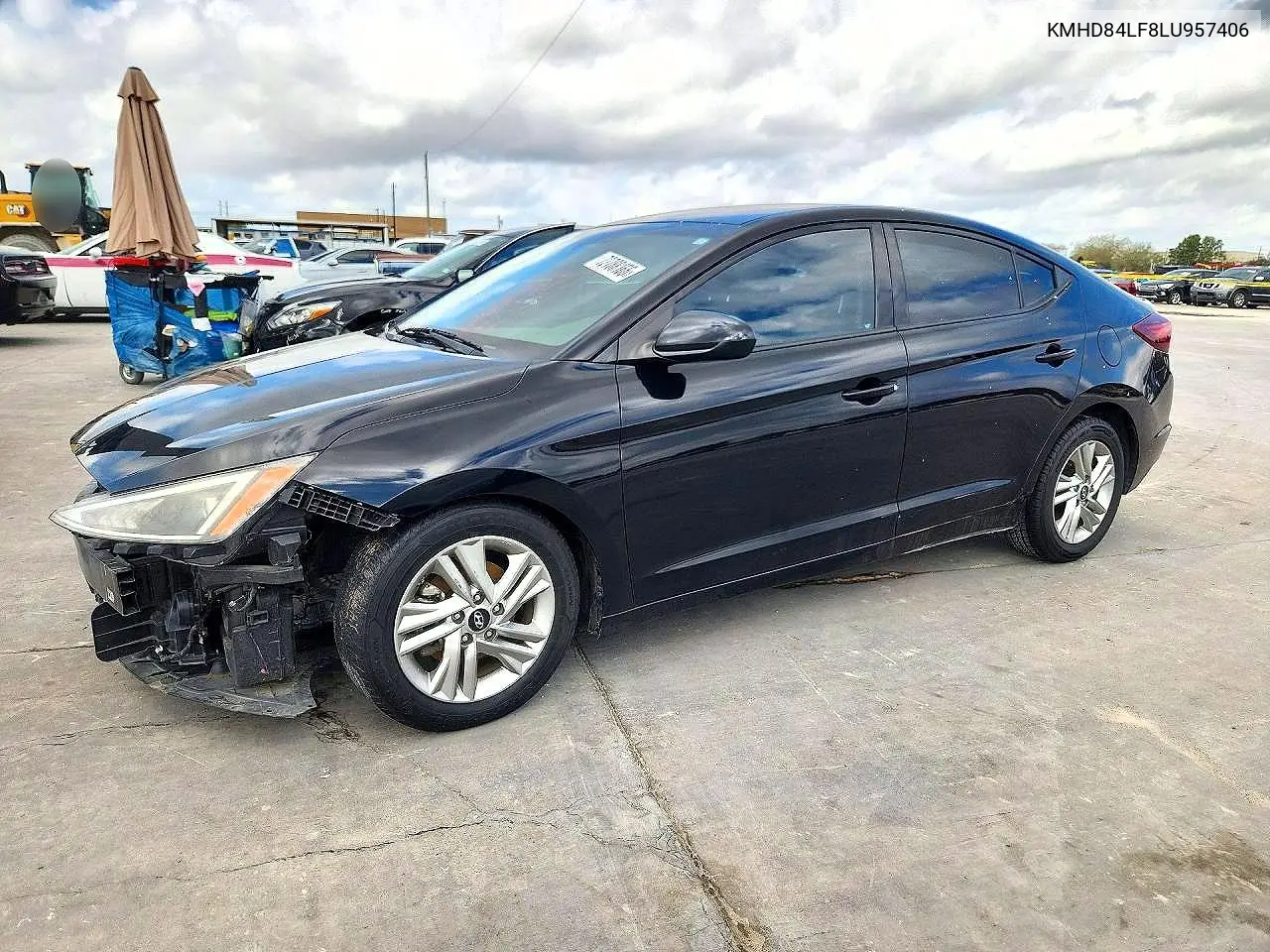 HYUNDAI ELANTRA 2020, VIN KMHD84LF8LU957406