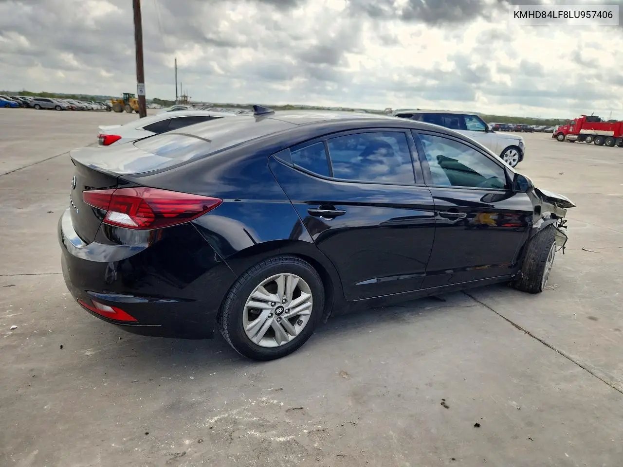 2020 HYUNDAI ELANTRA VIN KMHD84LF8LU957406 — фото 3