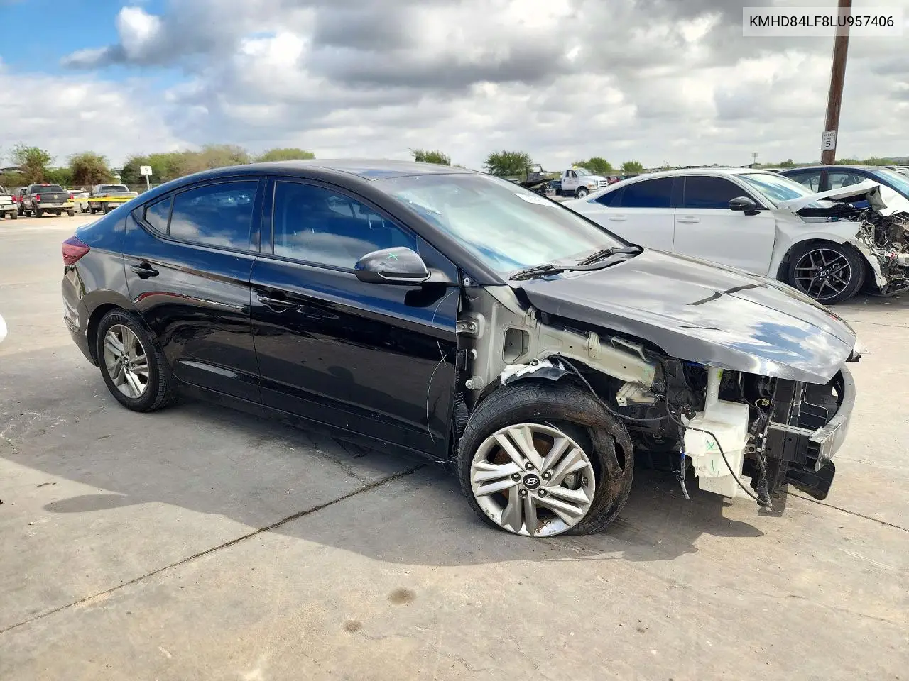 2020 HYUNDAI ELANTRA VIN KMHD84LF8LU957406 — фото 4