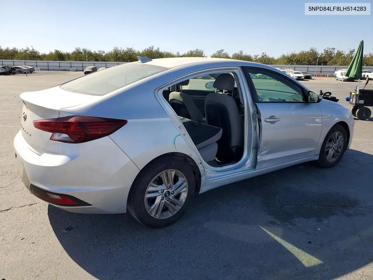 2020 HYUNDAI ELANTRA VIN 5NPD84LF8LH514283 — фото 3