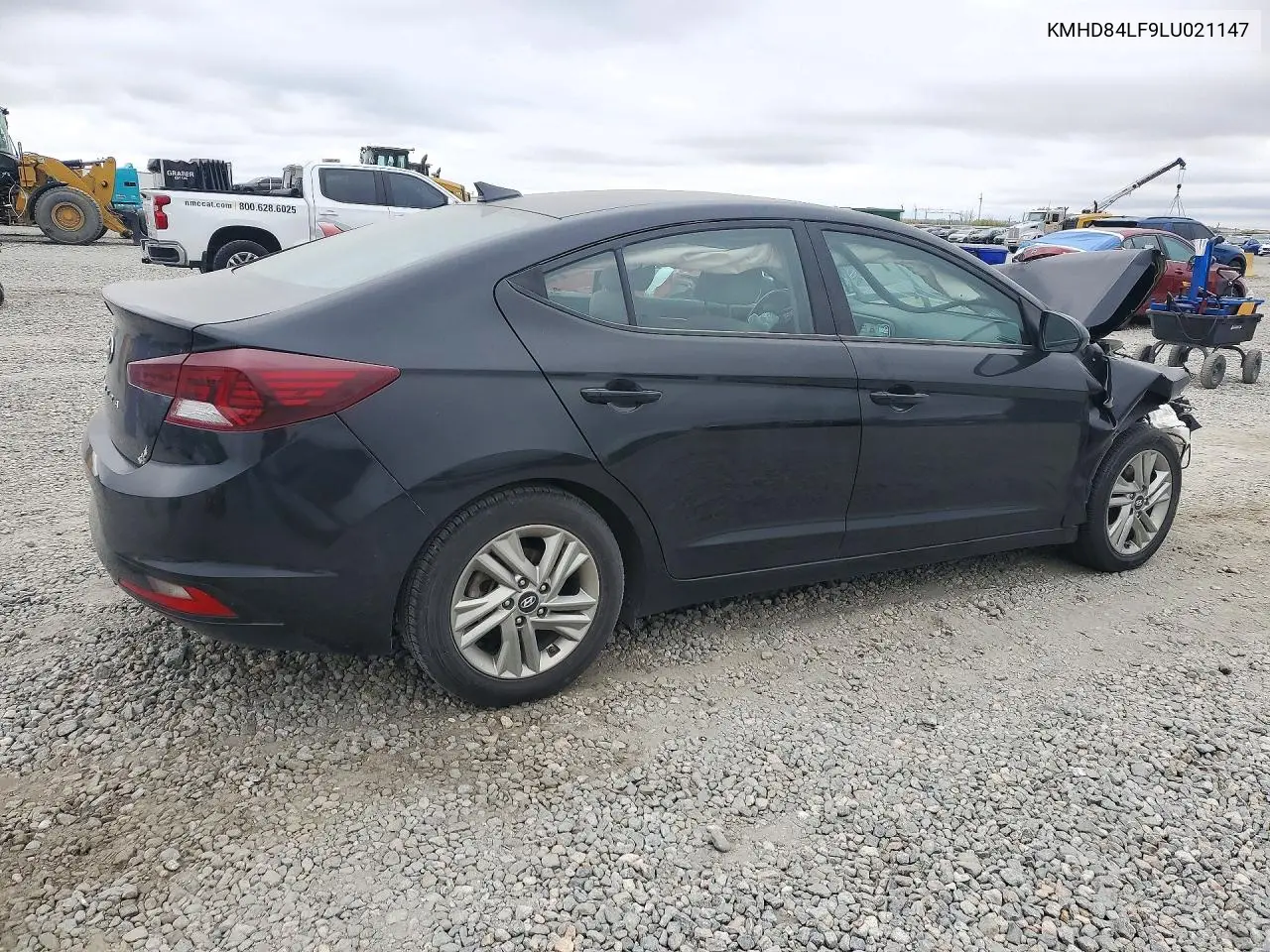 2020 HYUNDAI ELANTRA VIN KMHD84LF9LU021147 — фото 3