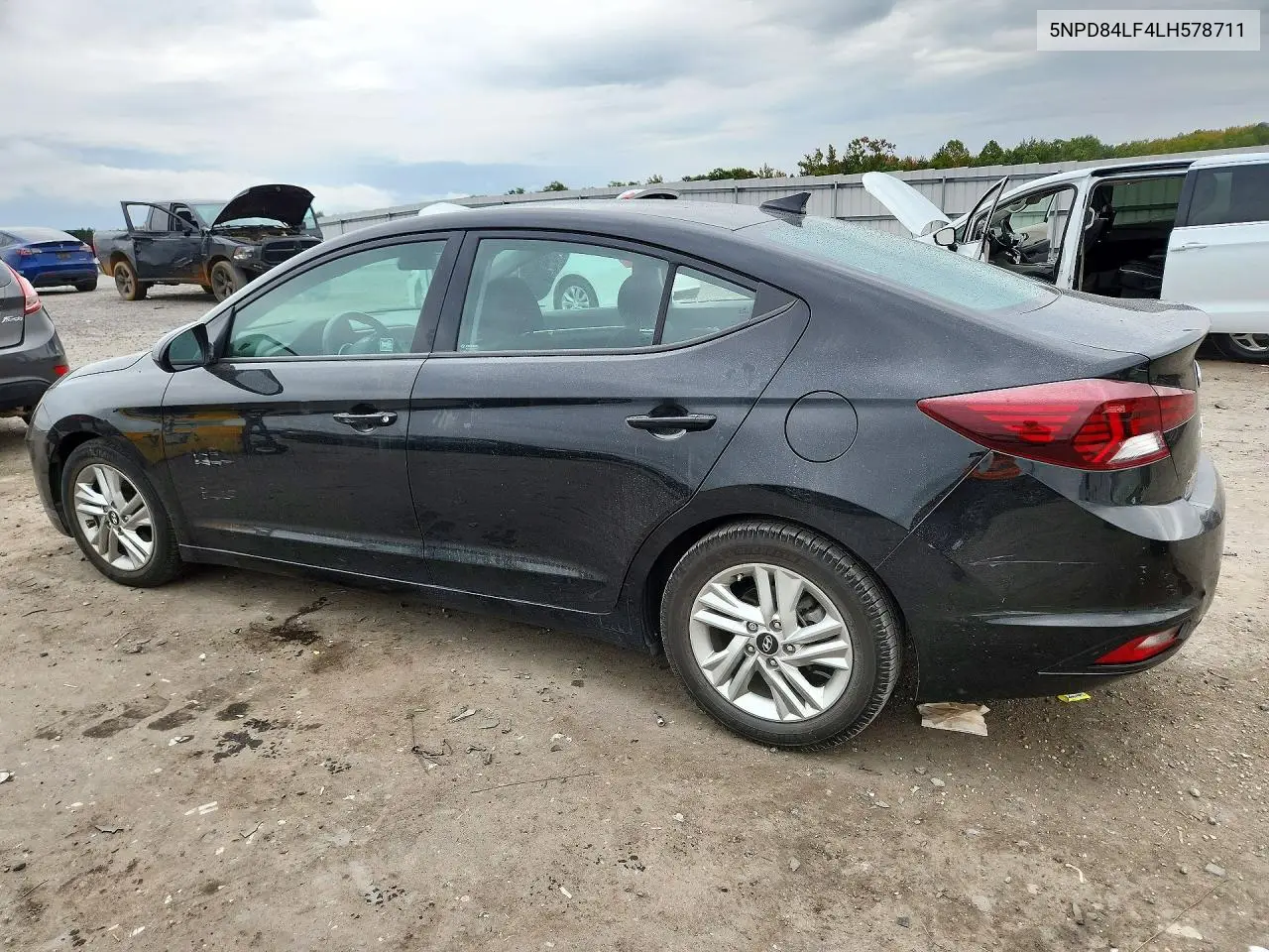 2020 HYUNDAI ELANTRA VIN 5NPD84LF4LH578711 — фото 2