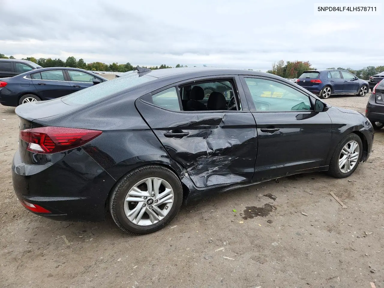 2020 HYUNDAI ELANTRA VIN 5NPD84LF4LH578711 — фото 3